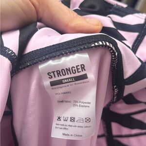 Stronger Women's Pink Tiger Leggings